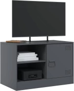 vidaXL Έπιπλα Τηλεόρασης 2 τεμ. Ανθρακί 67 x 39 x 44 εκ. από Χάλυβα