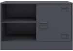 vidaXL Έπιπλα Τηλεόρασης 2 τεμ. Ανθρακί 67 x 39 x 44 εκ. από Χάλυβα