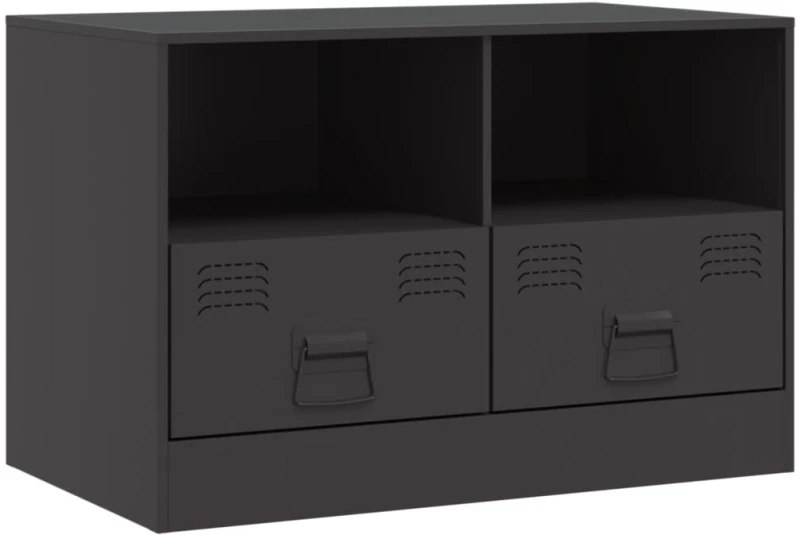 vidaXL Έπιπλο Τηλεόρασης Μαύρο 67x39x44 εκ. από Χάλυβα