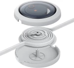 Fast Charging Cable 3in1 Baseus Free2Draw, USB to micro USB+USB-C+Lightning, 3.5A, 1.1m (white)