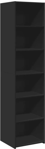 vidaXL Ντουλάπι Μαύρο 45x41x185 εκ. Επεξεργασμένο Ξύλο