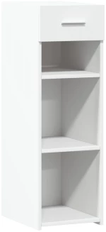 vidaXL Συρταριέρα Λευκή 30x42,5x93 εκ. από Επεξεργασμένο Ξύλο
