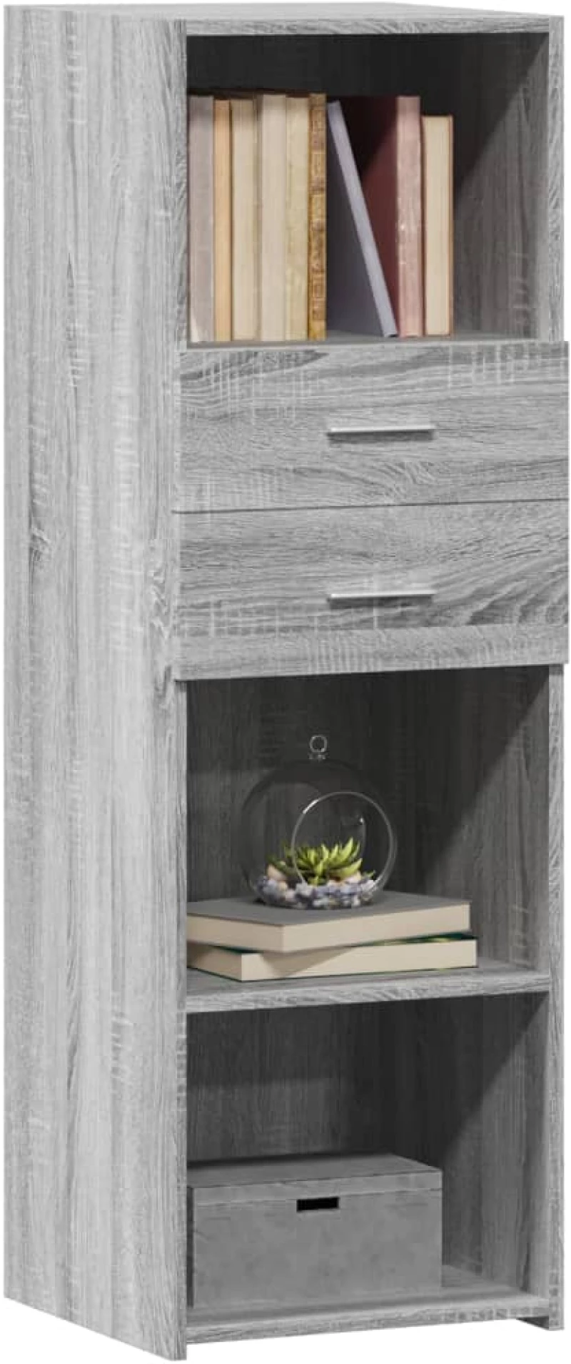 vidaXL Ντουλάπι Γκρι Sonoma 40x42,5x124 εκ. από Επεξεργασμένο Ξύλο