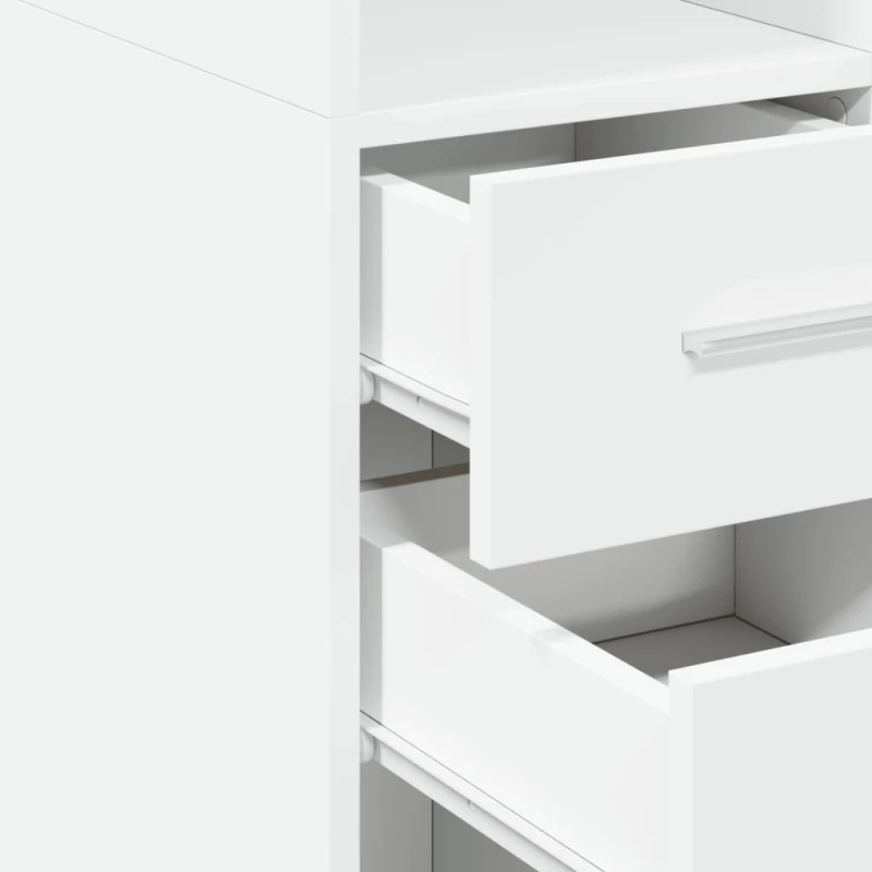 vidaXL Ντουλάπι Λευκό 30x42,5x185 εκ. από Επεξεργασμένο Ξύλο