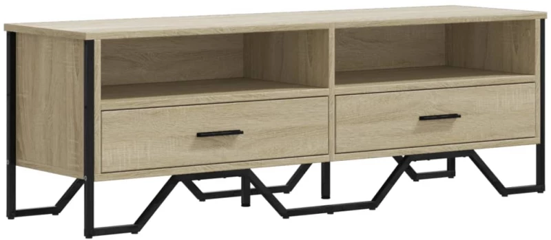 vidaXL Έπιπλο Τηλεόρασης Sonoma Δρυς 122x34x41 εκ. Επεξεργασμένο Ξύλο