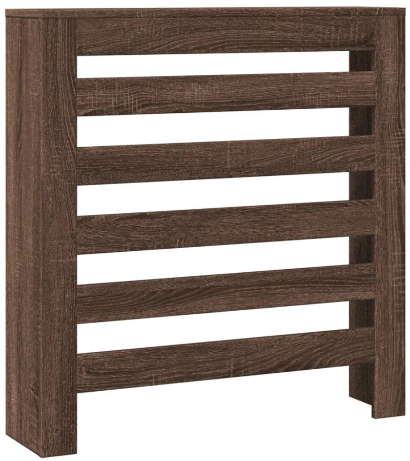 vidaXL Κάλυμμα Καλοριφέρ Καφέ Δρυς 78x20x82 εκ. Επεξεργασμένο Ξύλο