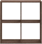 vidaXL Βιβλιοθήκη Καφέ Δρυς 68,5x32x68,5 εκ. από Επεξεργασμένο Ξύλο