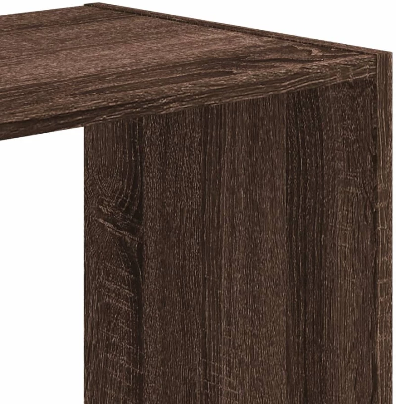vidaXL Βιβλιοθήκη Καφέ Δρυς 68,5x32x68,5 εκ. από Επεξεργασμένο Ξύλο