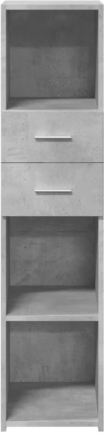 vidaXL Ντουλάπι Γκρι Σκυρ. 30x42,5x124 εκ. από Επεξεργασμένο Ξύλο