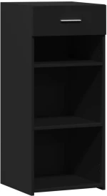 vidaXL Συρταριέρα Μαύρη 40x42,5x93 εκ. από Επεξεργασμένο Ξύλο