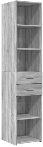 vidaXL Ντουλάπι Γκρι Sonoma 40x42,5x185 εκ. από Επεξεργασμένο Ξύλο