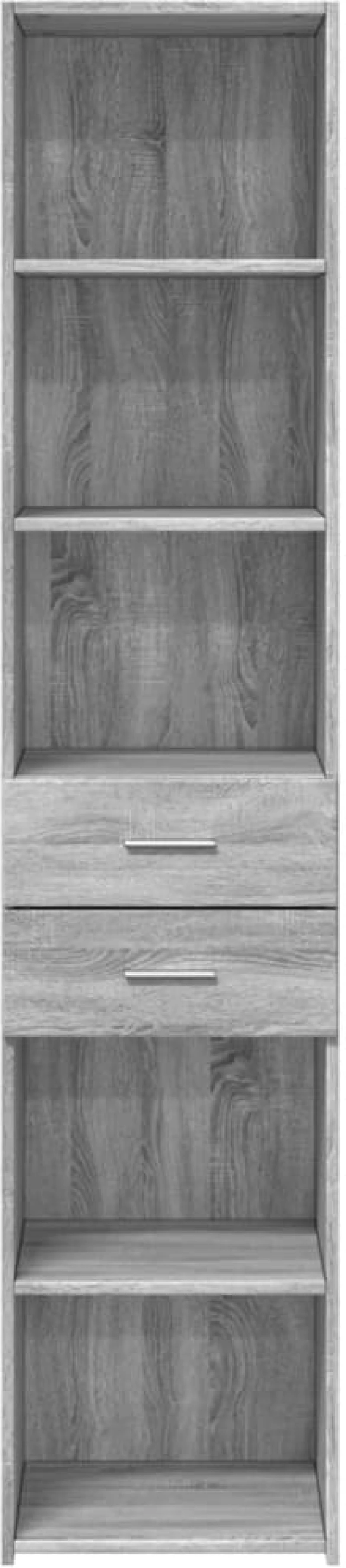 vidaXL Ντουλάπι Γκρι Sonoma 40x42,5x185 εκ. από Επεξεργασμένο Ξύλο