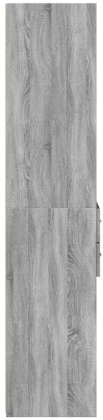 vidaXL Ντουλάπι Γκρι Sonoma 40x42,5x185 εκ. από Επεξεργασμένο Ξύλο