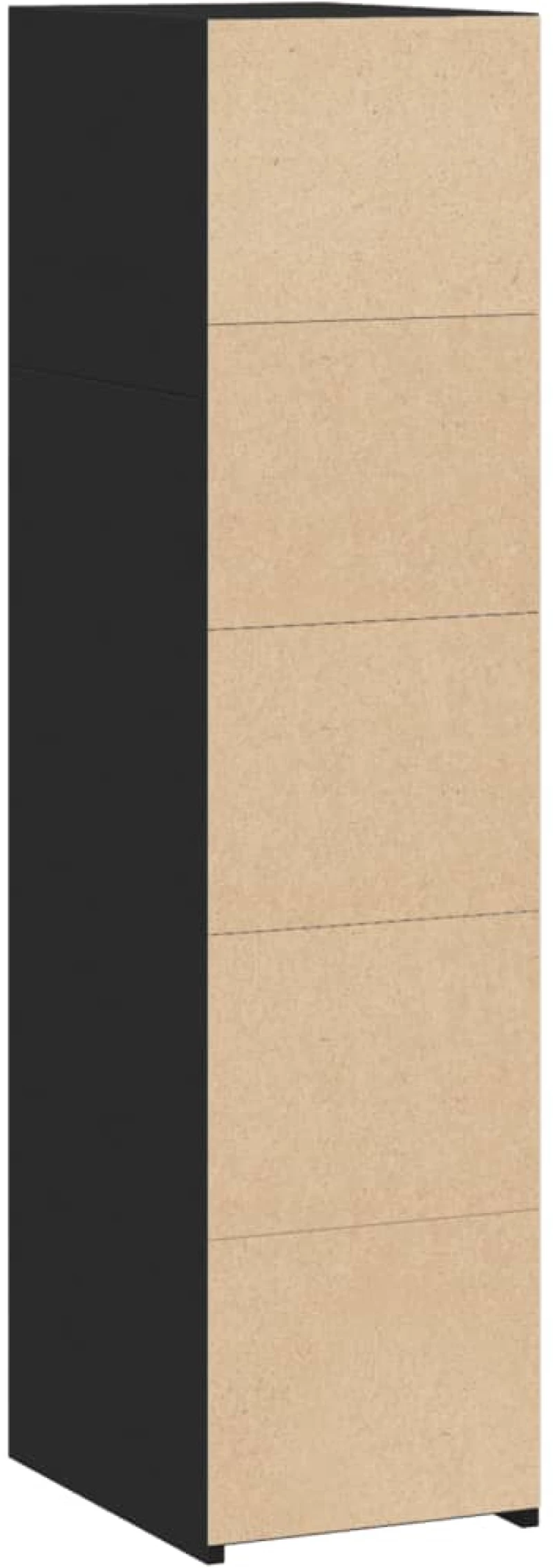 vidaXL Ντουλάπι Μαύρο 30x41x124 εκ. από Επεξεργασμένο Ξύλο
