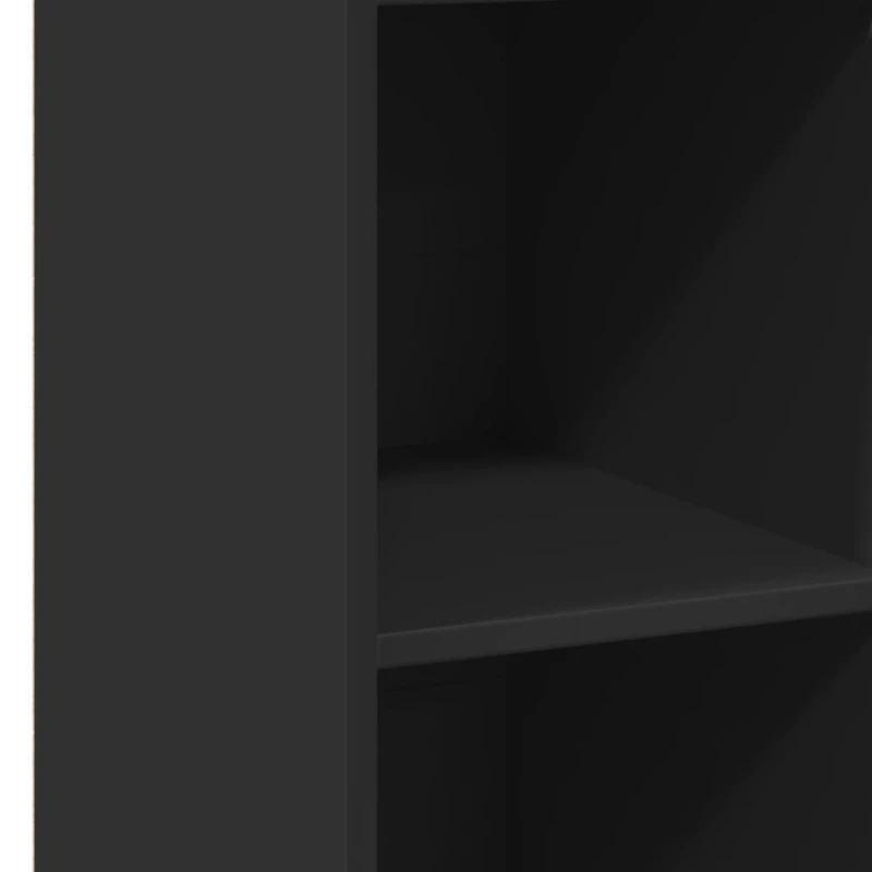 vidaXL Ντουλάπι Μαύρο 30x41x124 εκ. από Επεξεργασμένο Ξύλο