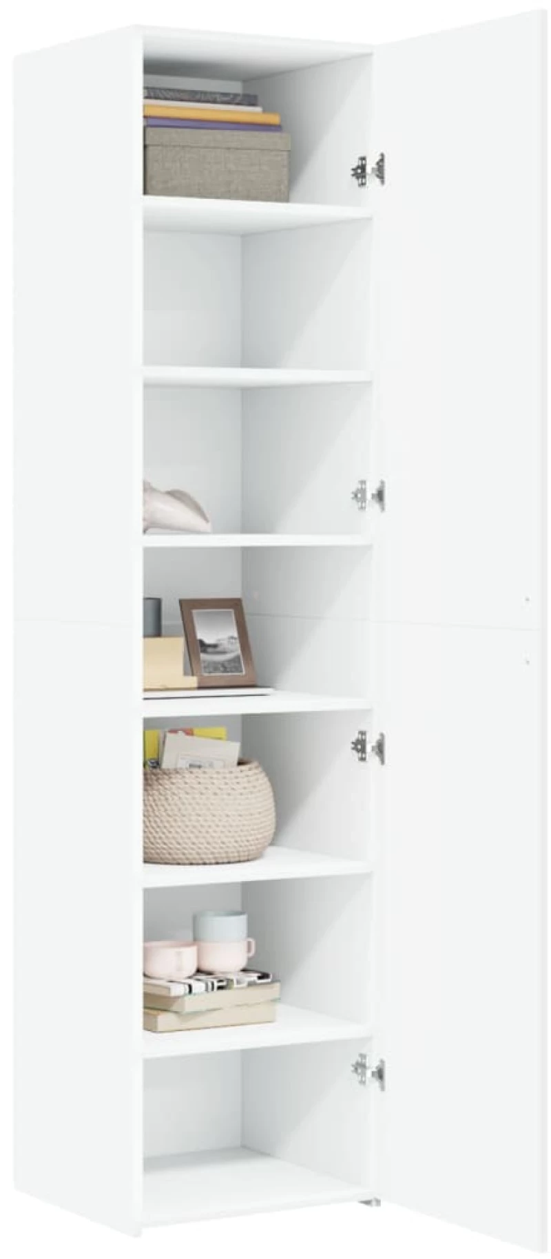 vidaXL Ντουλάπι Λευκό 45x42,5x185 εκ. από Επεξεργασμένο Ξύλο