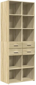 vidaXL Ντουλάπι Sonoma Δρυς 70x42,5x185 εκ. από Επεξεργασμένο Ξύλο