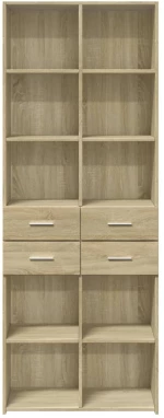 vidaXL Ντουλάπι Sonoma Δρυς 70x42,5x185 εκ. από Επεξεργασμένο Ξύλο