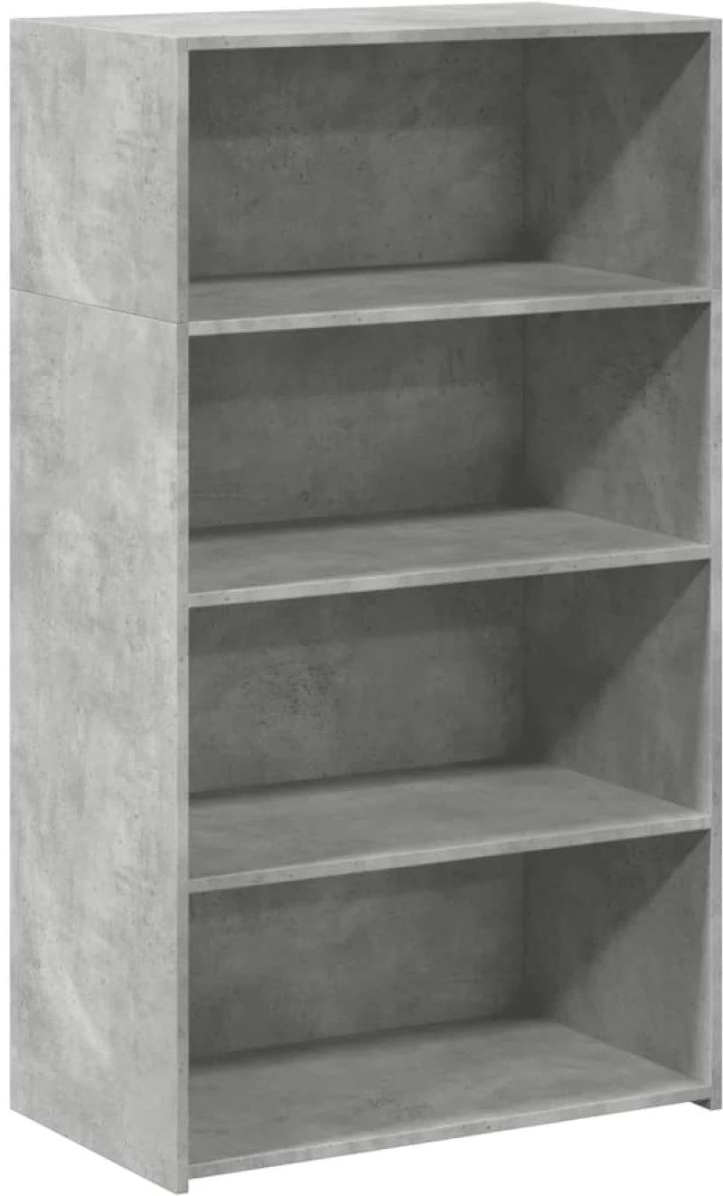vidaXL Ντουλάπι Γκρι Σκυροδέματος 70x41x124 εκ. από Επεξεργασμένο Ξύλο