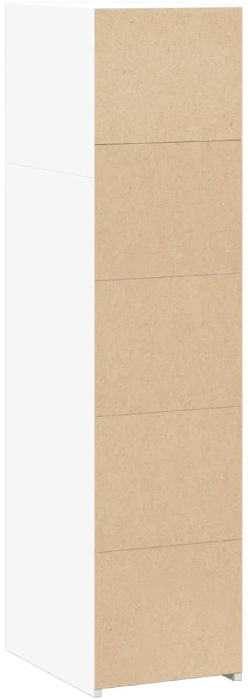 vidaXL Ντουλάπι Λευκό 30x41x124 εκ. από Επεξεργασμένο Ξύλο