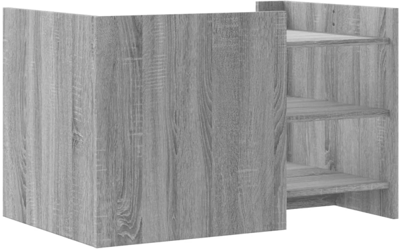 vidaXL Τραπεζάκι Σαλονιού Γκρι Sonoma 80x50x50 εκ. Επεξεργασμένο Ξύλο
