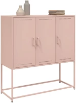 vidaXL Ντουλάπι Ροζ 100,5x39x107 εκ. Ατσάλινος