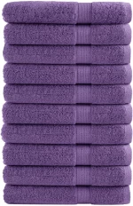vidaXL Πετσέτες Σάουνας SOLUND 10 Τεμ. Μοβ 80x200 εκ. 600 γρ/μ²