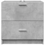 vidaXL Ντουλάπι Νιπτήρα Γκρι του Σκυροδέματος 59x37x59 εκ. Επεξ. Ξύλο
