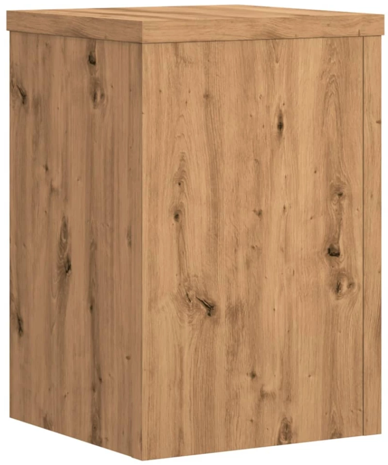 vidaXL Βάσεις Φυτών 2 τεμ. Αρτισιανή Δρυς 25x25x35 εκ. Επεξ. Ξύλο