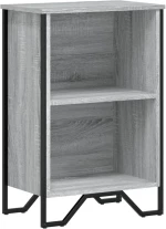 vidaXL Βιβλιοθήκη Γκρι Sonoma 50x31x74,5 εκ. από Επεξεργ. Ξύλο