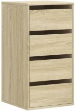 vidaXL Συρταριέρα Sonoma Δρυς 40x41x76 εκ. από Επεξεργ. Ξύλο