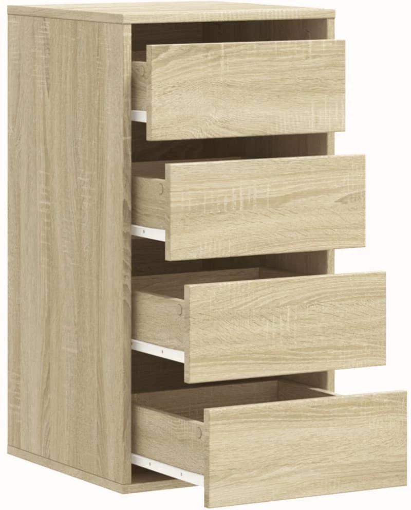vidaXL Συρταριέρα Sonoma Δρυς 40x41x76 εκ. από Επεξεργ. Ξύλο