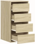 vidaXL Συρταριέρα Sonoma Δρυς 40x41x76 εκ. από Επεξεργ. Ξύλο