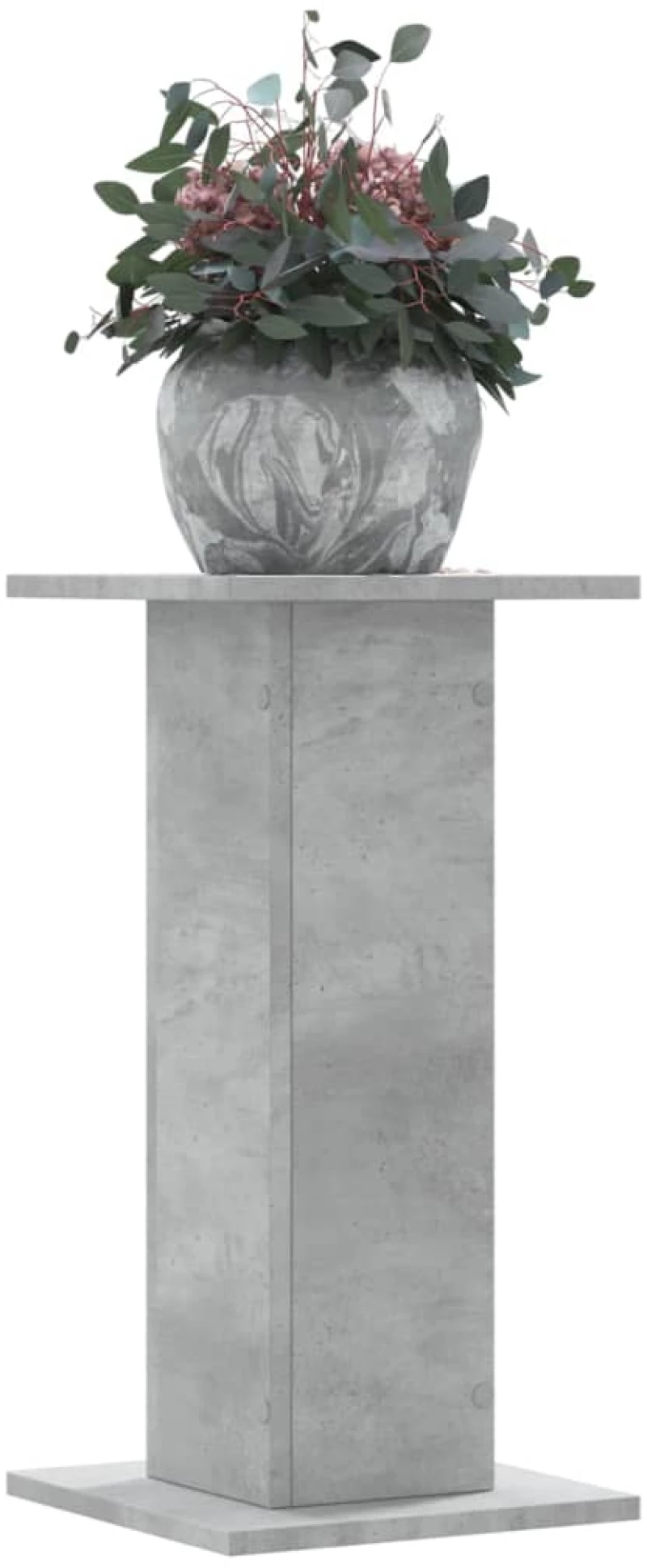 vidaXL Βάσεις Φυτών 2 τεμ. Γκρι Σκυρ. 30x30x60 εκ. Επεξεργασμένο Ξύλο
