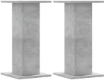 vidaXL Βάσεις Φυτών 2 τεμ. Γκρι Σκυρ. 30x30x60 εκ. Επεξεργασμένο Ξύλο