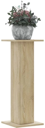 vidaXL Βάσεις Φυτών 2 Τεμ. Sonoma Δρυς 30x30x80 εκ. Επεξεργασμένο Ξύλο