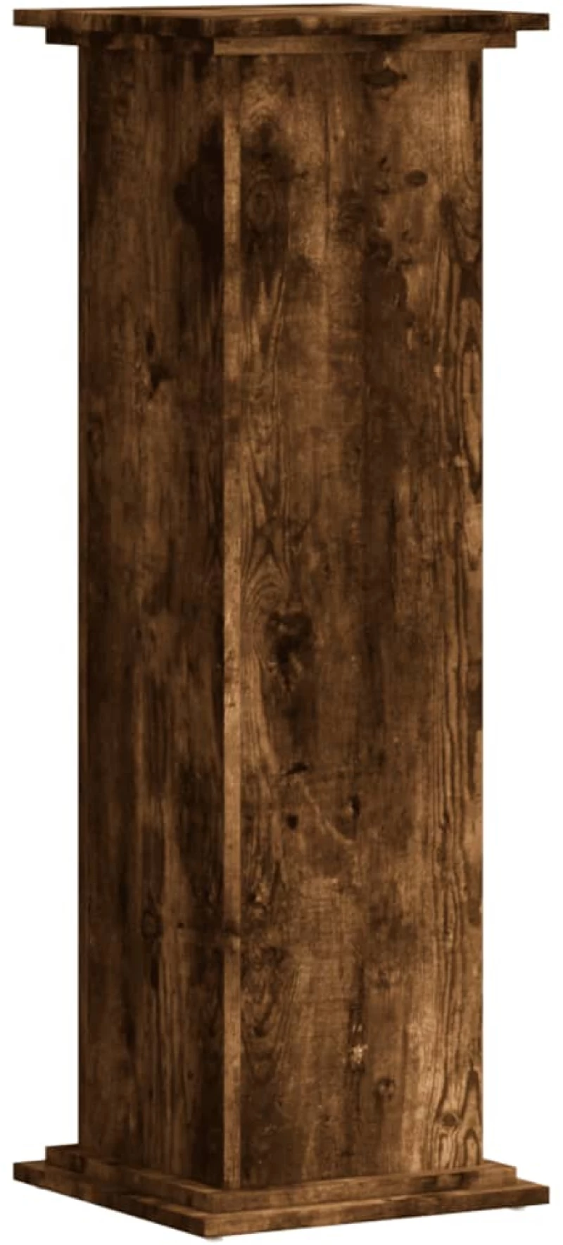 vidaXL Βάσεις Φυτών Καπνιστή Δρυς 33x33x100εκ Επεξεργασμένο Ξύλο