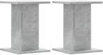 vidaXL Βάσεις Φυτών 2 τεμ. Γκρι Σκυρ. 30x30x40 εκ. Επεξεργασμένο Ξύλο