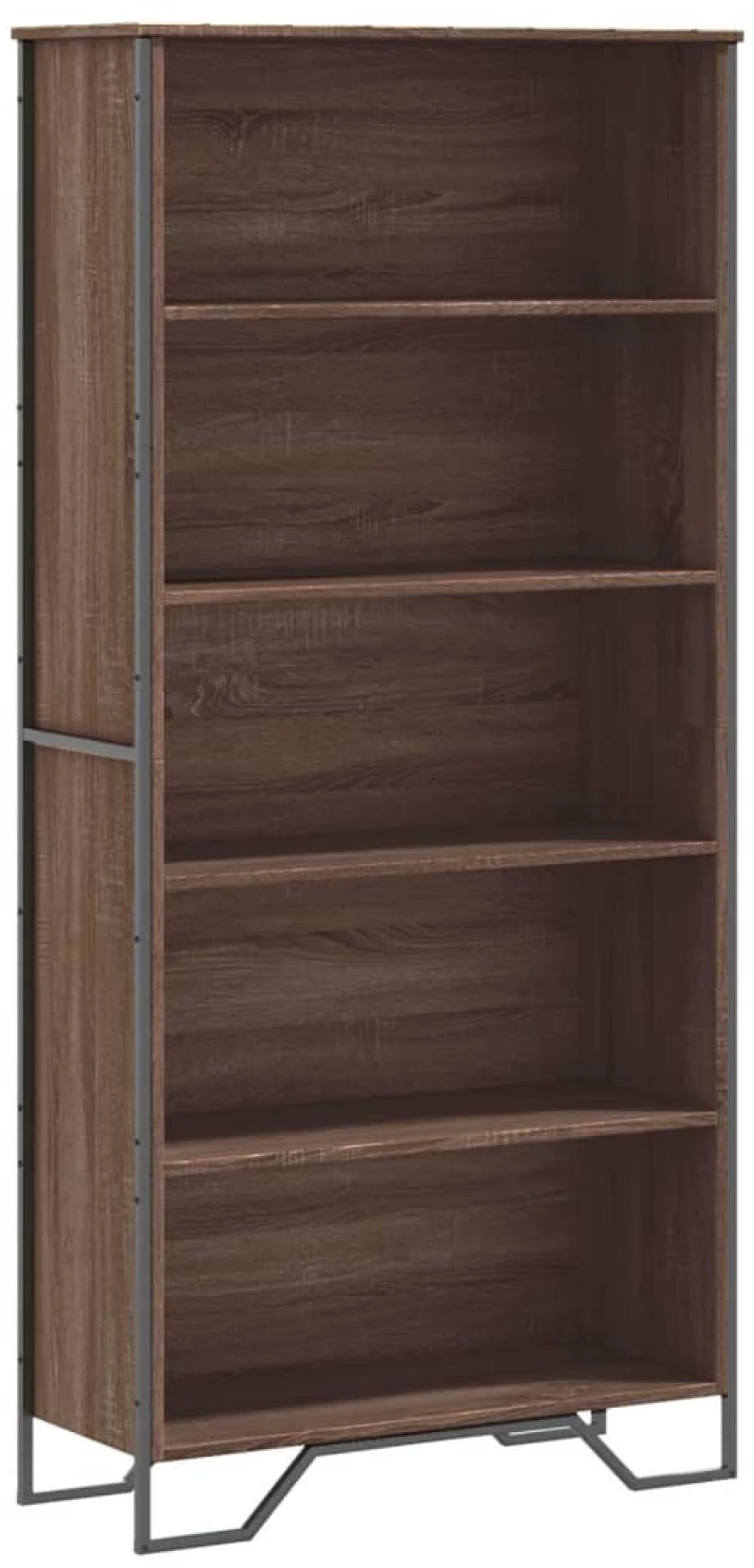 vidaXL Βιβλιοθήκη Καφέ Δρυς 80x31x169 εκ. από Επεξεργασμένο Ξύλο