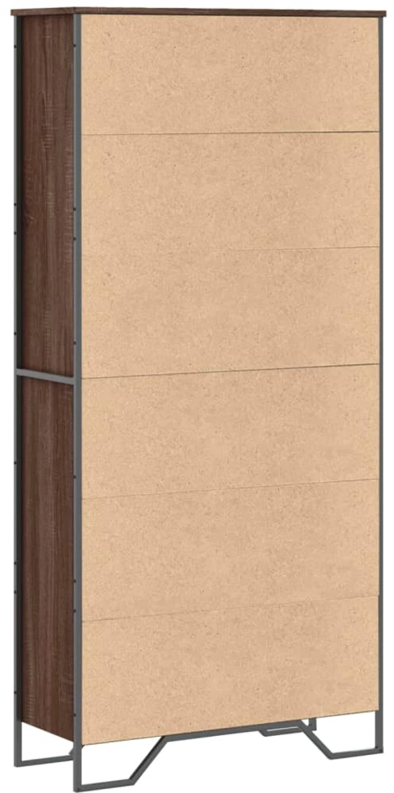 vidaXL Βιβλιοθήκη Καφέ Δρυς 80x31x169 εκ. από Επεξεργασμένο Ξύλο