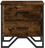 vidaXL Κομοδίνα 2 τεμ. Καπνιστή Δρυς 40x41x40 εκ. Επεξεργασμένο Ξύλο