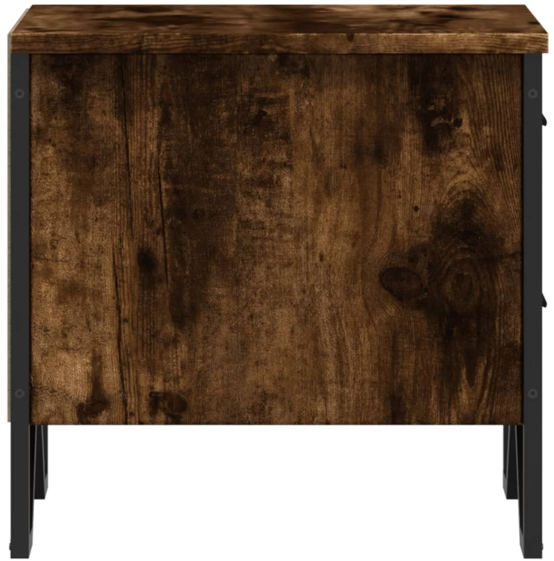 vidaXL Κομοδίνα 2 τεμ. Καπνιστή Δρυς 40x41x40 εκ. Επεξεργασμένο Ξύλο