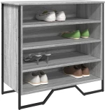 vidaXL Παπουτσοθήκη Γκρι Sonoma 80x38x78 εκ. από Επεξεργασμένο Ξύλο