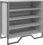 vidaXL Παπουτσοθήκη Γκρι Sonoma 80x38x78 εκ. από Επεξεργασμένο Ξύλο