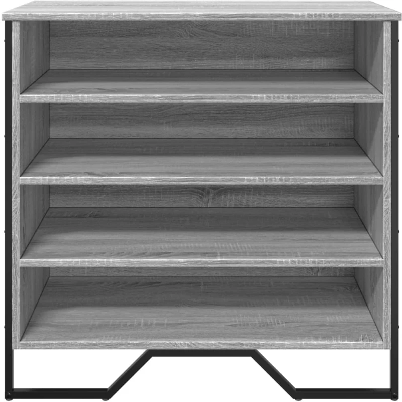 vidaXL Παπουτσοθήκη Γκρι Sonoma 80x38x78 εκ. από Επεξεργασμένο Ξύλο