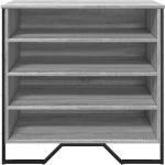 vidaXL Παπουτσοθήκη Γκρι Sonoma 80x38x78 εκ. από Επεξεργασμένο Ξύλο