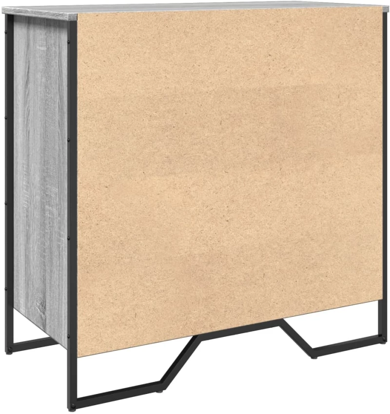 vidaXL Παπουτσοθήκη Γκρι Sonoma 80x38x78 εκ. από Επεξεργασμένο Ξύλο