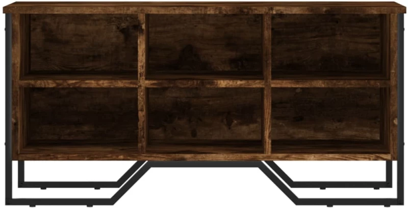vidaXL Παπουτσοθήκη Καπνιστή Δρυς 90x38x45,5 εκ. από Επεξεργ. Ξύλο