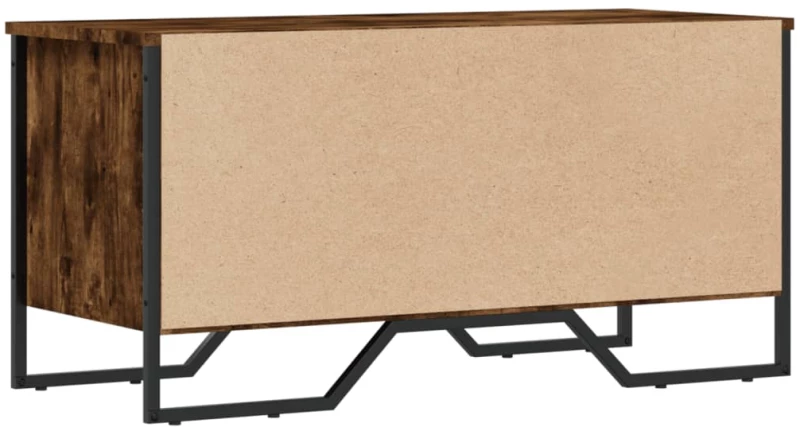 vidaXL Παπουτσοθήκη Καπνιστή Δρυς 90x38x45,5 εκ. από Επεξεργ. Ξύλο