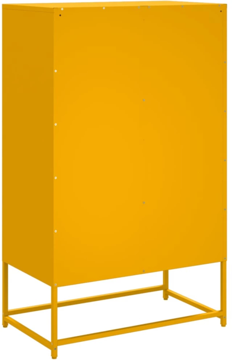 vidaXL Ντουλάπι Μουσταρδί 68x39x111,5 εκ. από Ατσάλι